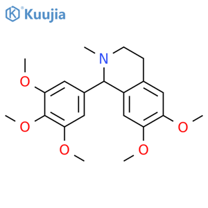 1,2,3,4-tetrahydro-6,7-dimethoxy-2-methyl-1-(3,4,5-trimethoxyphenyl)-Isoquinoline structure