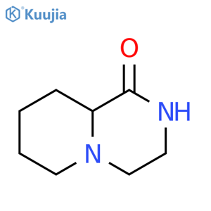 2H-Pyrido[1,2-a]pyrazin-1(6H)-one,hexahydro-, (-)- structure