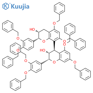 5,7,3',4'-Tetra-O-benzylepicatechin-4β→8-5,7,3',4'-tetra-O-benzylepicatechin structure