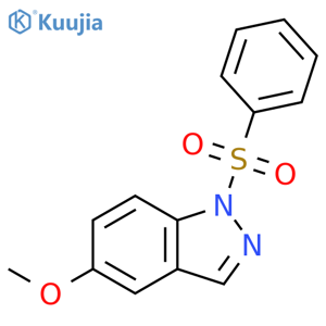 1H-Indazole, 5-methoxy-1-(phenylsulfonyl)- structure