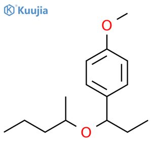 1-Methoxy-4-[1-(1-methylbutoxy)propyl]benzene structure