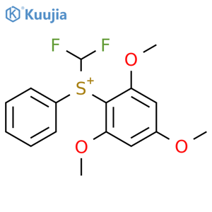 Sulfonium, (difluoromethyl)phenyl(2,4,6-trimethoxyphenyl)- structure