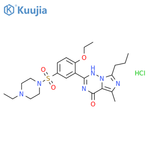 Vardenafil Dihydrochloride Salt structure