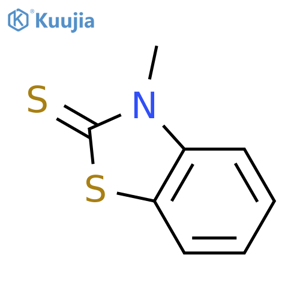 3-Methylbenzothiazole-2-thione structure