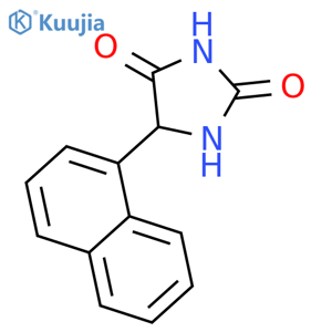 5-(naphthalen-1-yl)imidazolidine-2,4-dione structure