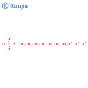 Potassium phosphate tribasic, heptahydrate structure