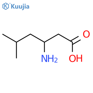 (S)-3-Amino-5-methylhexanoic acid structure