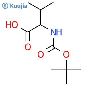 tert-Butoxycarbonyl-D-valine structure