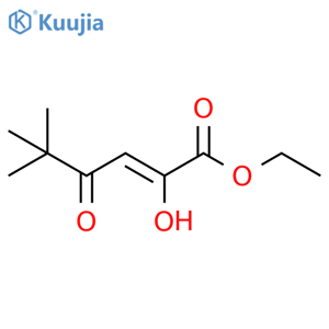 ethyl (2Z)-2-hydroxy-5,5-dimethyl-4-oxohex-2-enoate structure