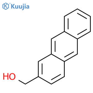 2-(Hydroxymethyl)anthracene structure