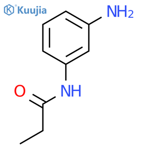 N-(3-aminophenyl)propanamide structure