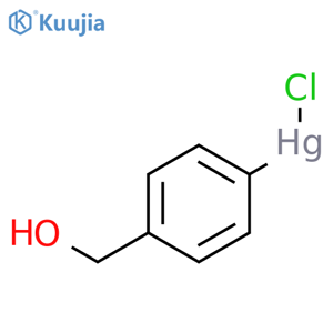 Mercury, chloro[4-(hydroxymethyl)phenyl]- structure