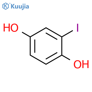 1,4-Benzenediol,2-iodo- structure