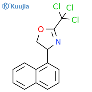 4,5-Dihydro-4-(1-naphthalenyl)-2-(trichloromethyl)oxazole structure