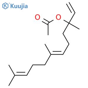 1,6,10-Dodecatrien-3-ol,3,7,11-trimethyl-, 3-acetate structure