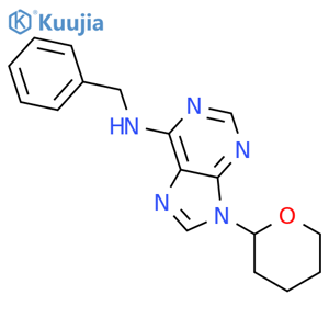 N-Benzyl-9-(tetrahydro-2H-pyran-2-yl)-9H-purin-6-amine structure