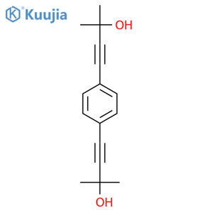 4,4'-(1,4-Phenylene)bis(2-methylbut-3-yn-2-ol) structure