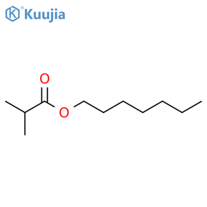 Propanoic acid,2-methyl-, heptyl ester structure