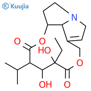 2H-[1,6]Dioxacycloundecino[2,3,4-gh]pyrrolizine-2,6(3H)-dione,5-ethyl-4,5,8,10,12,13,13a,13b-octahydro-4,5-dihydroxy-3-(1-methylethyl)-,(3R,4R,5R,13aR,13bR)- (9CI) structure