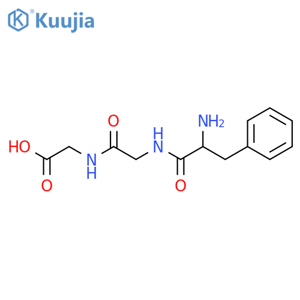L-Phenylalanylglycylglycine structure
