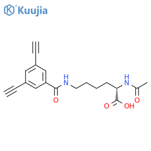 N2-Acetyl-N6-(3,5-diethynylbenzoyl)-L-lysine structure