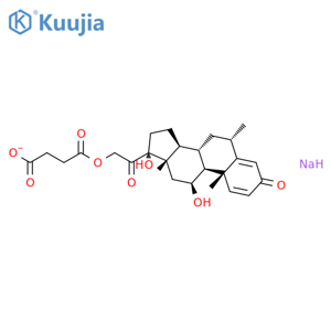 6α-Methylprednisolone 21-hemisuccinate sodium salt structure
