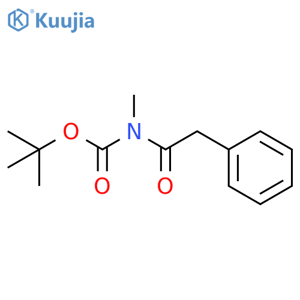 1,1-Dimethylethyl N-methyl-N-(2-phenylacetyl)carbamate structure