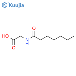 N-Heptanoylglycine structure