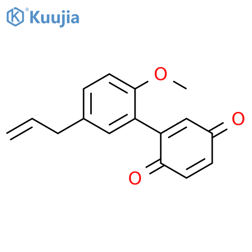 2-[2-Methoxy-5-(2-propen-1-yl)phenyl]-2,5-cyclohexadiene-1,4-dione structure