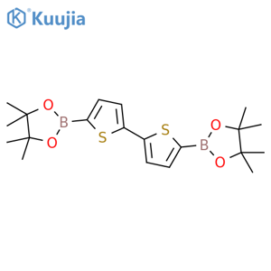 5,5'-Bis(4,4,5,5-tetramethyl-1,3,2-dioxaborolan-2-yl)-2,2'-bithiophene structure