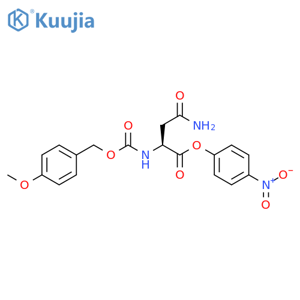 L-Asparagine, N2-[[(4-methoxyphenyl)methoxy]carbonyl]-, 4-nitrophenyl ester structure