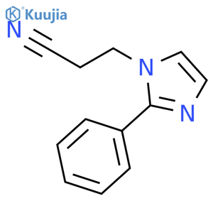 3-(2-Phenylimidazol-1-yl)propanenitrile structure