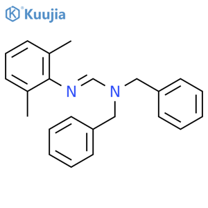 Methanimidamide, N'-(2,6-dimethylphenyl)-N,N-bis(phenylmethyl)- structure