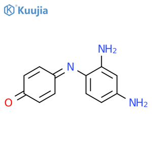 Phenol,4-[(2-amino-4-imino-2,5-cyclohexadien-1-ylidene)amino]- structure