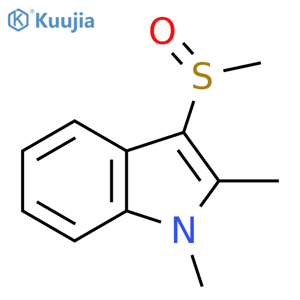 1,2-Dimethyl-3-(methylsulfinyl)-1H-indole structure