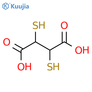 2,3-Dimercaptosuccinic acid structure