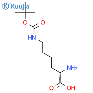 (S)-2-Amino-6-((tert-butoxycarbonyl)amino)hexanoic acid structure