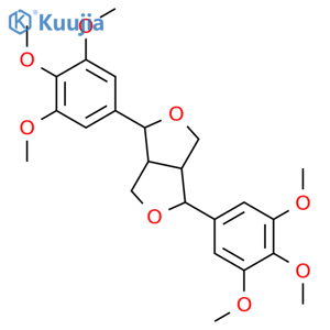 1H,3H-Furo[3,4-c]furan,tetrahydro-1,4-bis(3,4,5-trimethoxyphenyl)-, (1R,3aR,4S,6aR)- structure