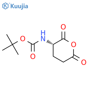 (S)-3-N-Boc-Amino-dihydro-pyran-2,6-dione structure