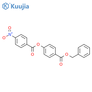 Benzoic acid, 4-[(4-nitrobenzoyl)oxy]-, phenylmethyl ester structure