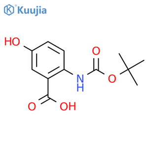 2-tert-Butoxycarbonylamino-5-hydroxy-benzoic Acid structure