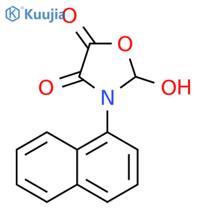 2-Hydroxy-3-(1-naphthalenyl)-4,5-oxazolidinedione structure