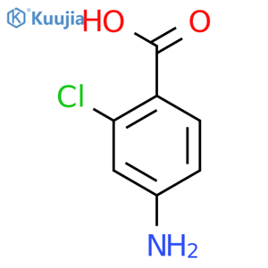 4-Amino-2-chlorobenzoic acid structure