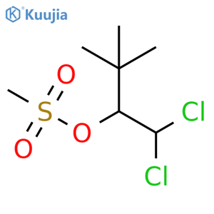 2-Butanol, 1,1-dichloro-3,3-dimethyl-, 2-methanesulfonate structure