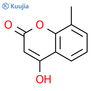 4-Hydroxy-8-methyl-2H-chromen-2-one structure