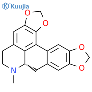 [7S,(+)]-6,7,7a,8-Tetrahydro-7-methyl-5H-bis[1,3]benzodioxolo[6,5,4-de:5',6'-g]quinoline structure