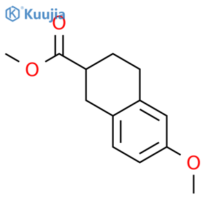 Methyl 6-methoxy-1,2,3,4-tetrahydronaphthalene-2-carboxylate structure