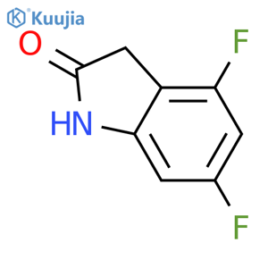 4,6-difluoro-2,3-dihydro-1H-indol-2-one structure