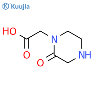 2-(2-Oxopiperazin-1-yl)acetic acid structure