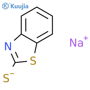 Sodium 2-mercaptobenzothiazole structure